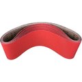 Pferd Coated Belt, Co-Cool, 6"x48", 80 Grit, Coated, 6" W, 48" L, 80 Grit, Ceramic Oxide 49675